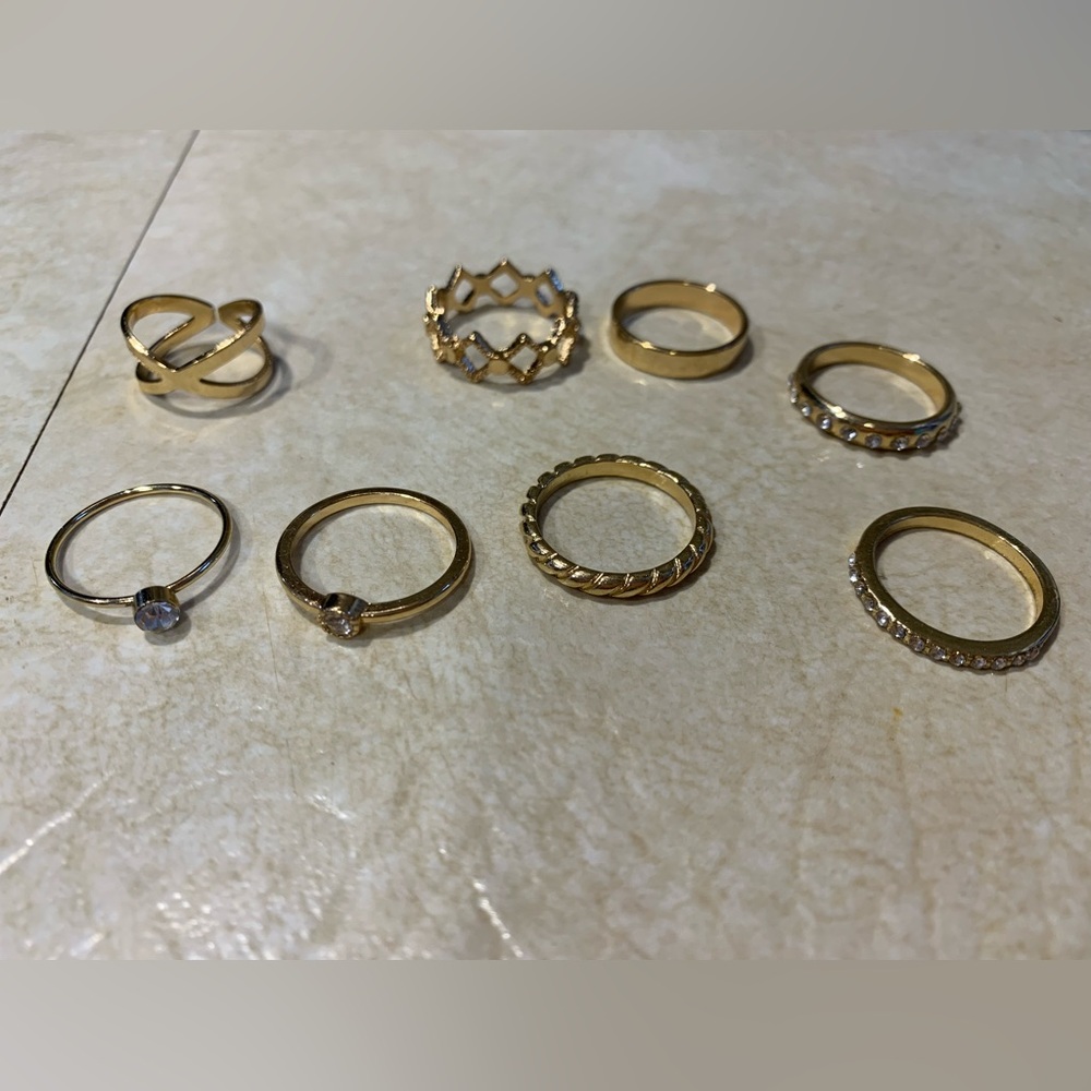 Gold rings size 5/6